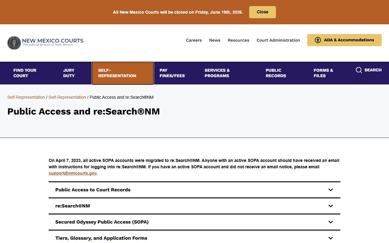 Guadalupe County court records public access and reSearchNM information