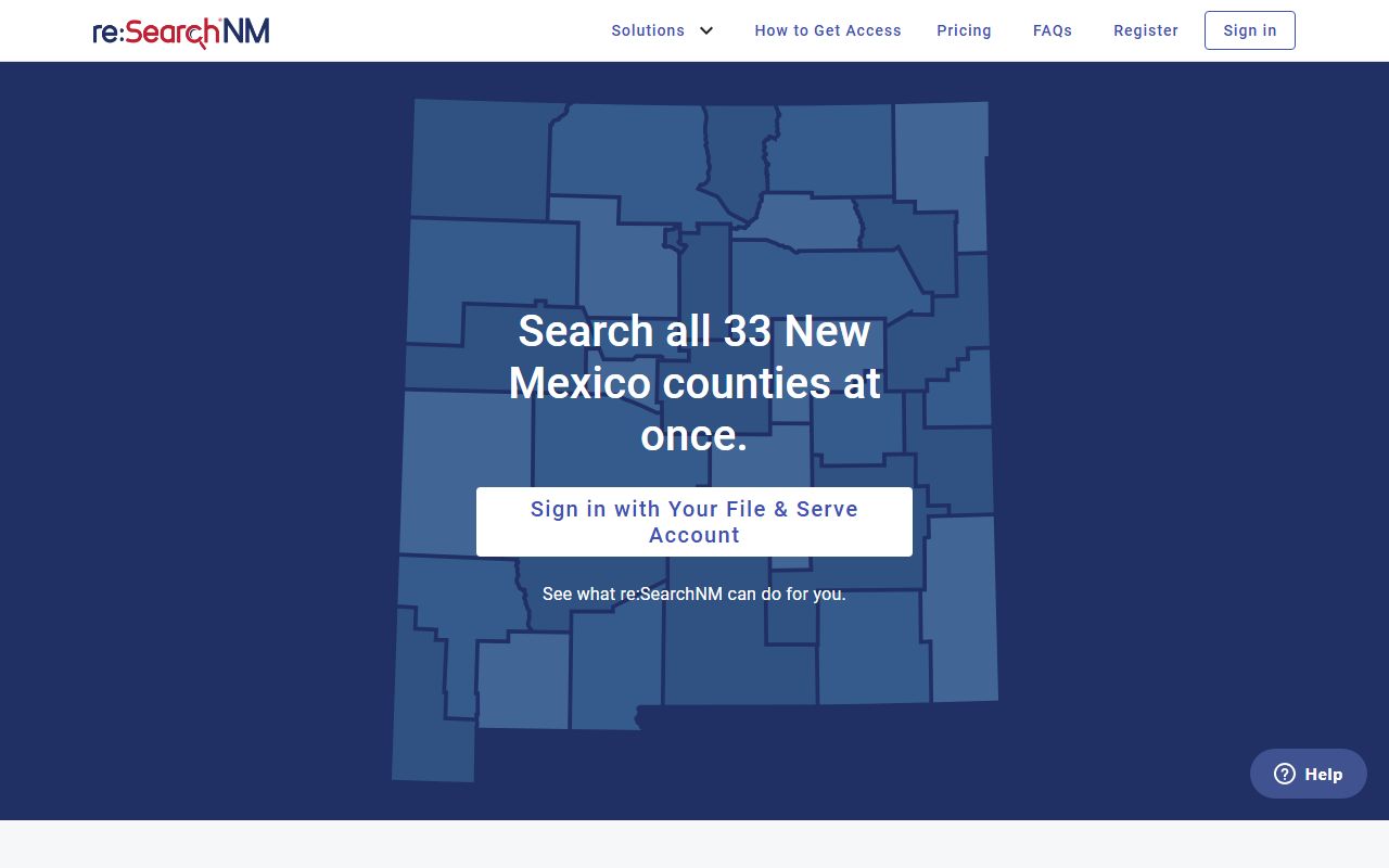 Guadalupe County court records reSearchNM registered user portal