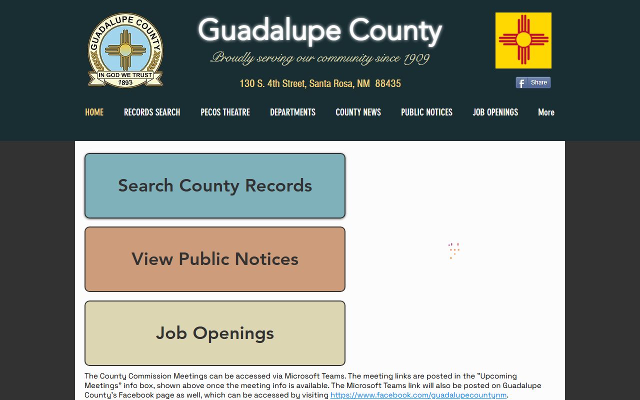 Guadalupe County court records county homepage office directory