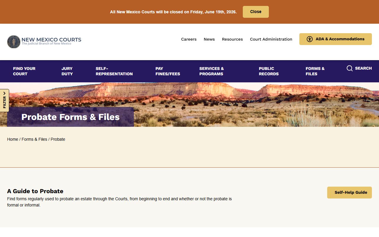 Guadalupe County probate records New Mexico probate forms